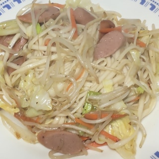 野菜たっぷり焼きうどん